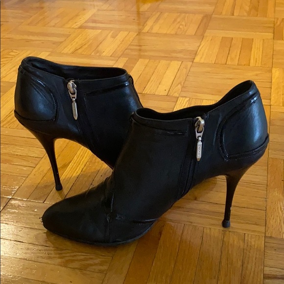 Cesare Paciotti Red Bottoms Leather Ankle Booties - Picture 3 of 10